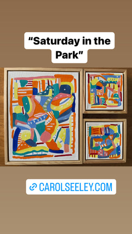 Saturday in the Park - triptych