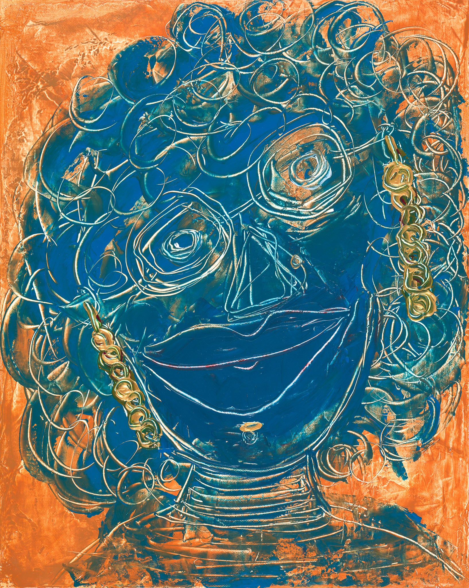 Construct of Woman #2  aka Blue Woman - Carol Seeley Art